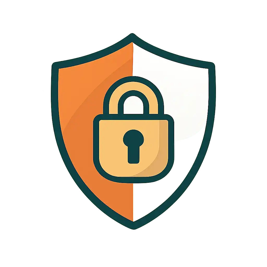 Security shield icon with lock: Tiranga Lottery safety visualization