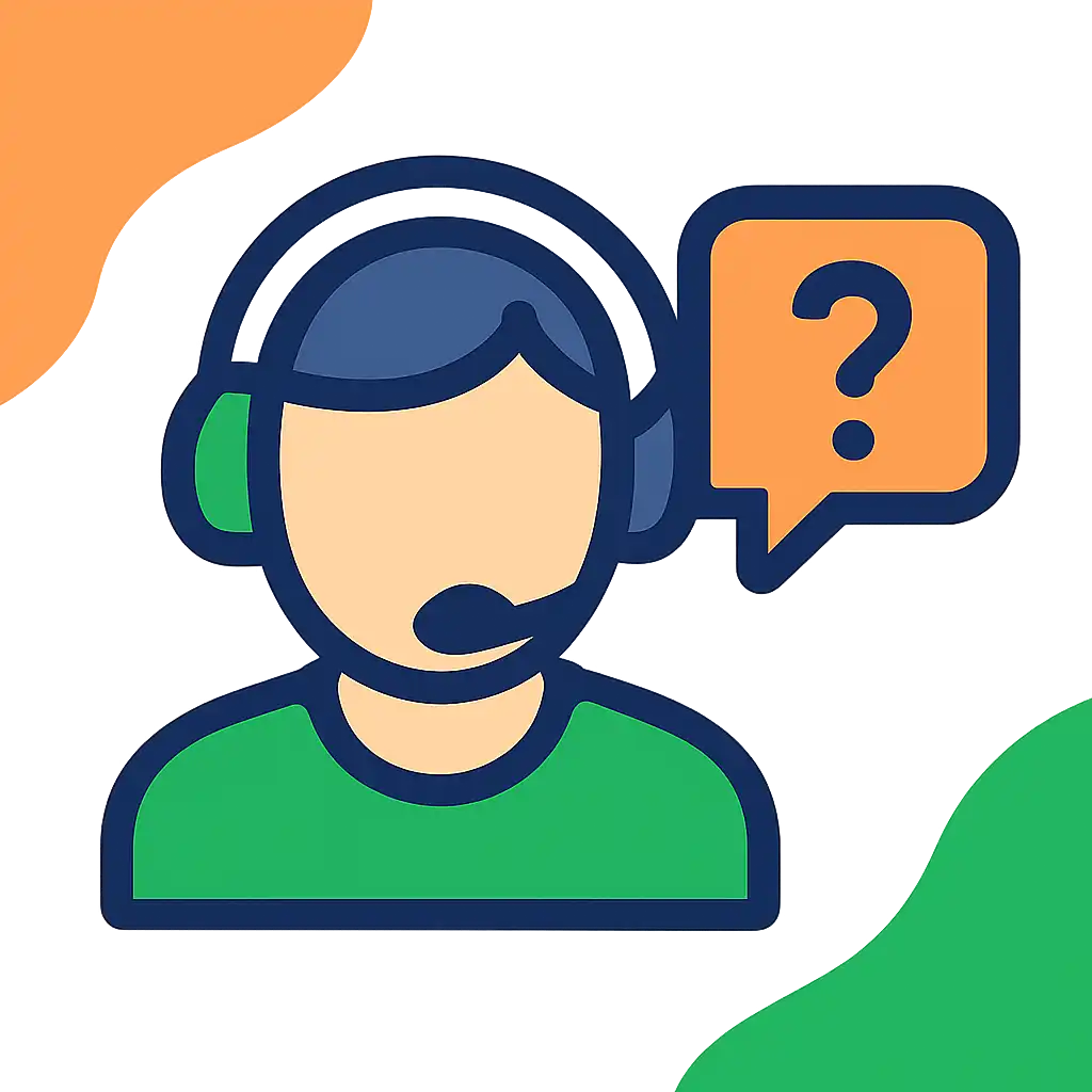 Customer support headset icon: Tiranga Lottery help and contact visual